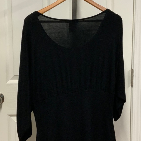 Kenar Black Top with Drawstring Sleeves - Picture 9 of 10